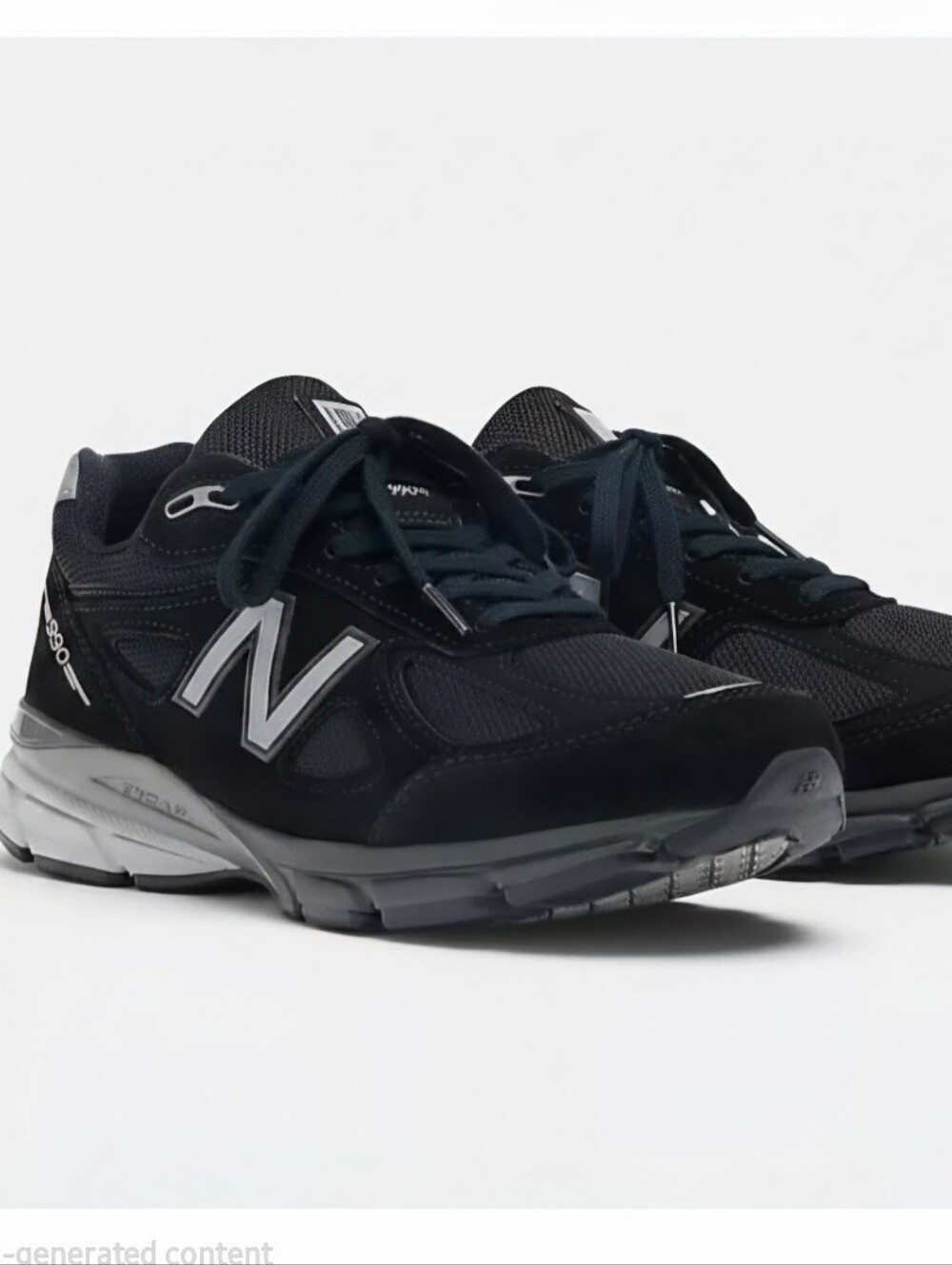 New Balance Men's Black and Gray 990 Athletic Sneakers